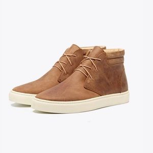 Nisolo Cortez Mid Top Sneaker - Tobacco - Size: 9
